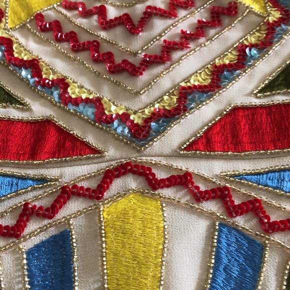 Gianni Bini | Abstract Multicoloured Beaded Sequin Dress - Picture 5 of 13